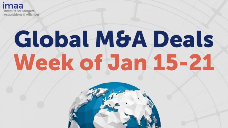Mergers and Acquisitions News Weekly January 15 - 21